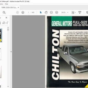 1999-2006 GM Full Size Truck Repair Manual - PDF DOWNLOAD