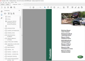 2001MY Land Rover Freelander Service Procedures Workshop Manual LRL0350 - PDF DOWNLOAD