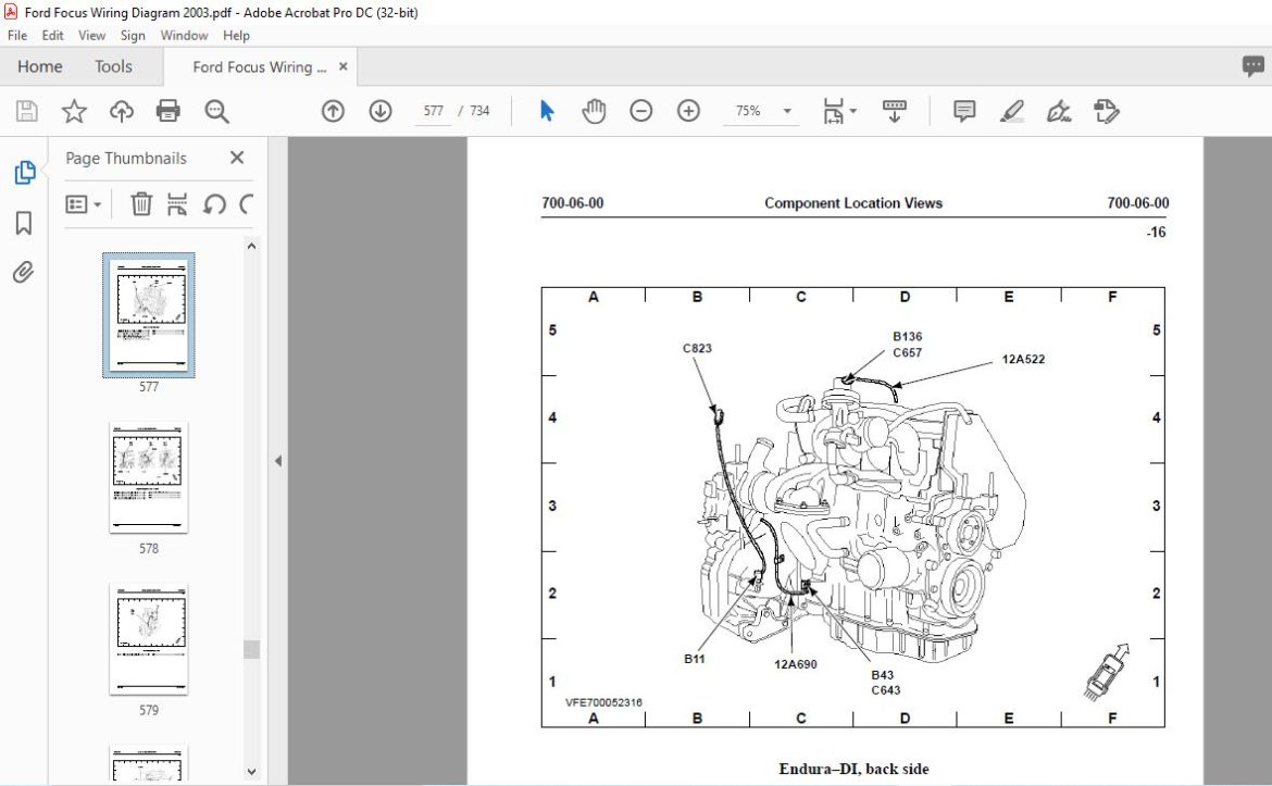 2003 Ford Focus Wiring Diagram Manual - PDF DOWNLOAD - HeyDownloads ...