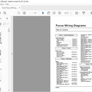 2003 Ford Focus Wiring Diagram Manual - PDF DOWNLOAD