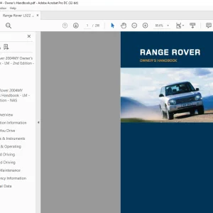 2003 Land Rover Range Rover L322 Owner’s Handbook Manual LRL0649NAS - PDF DOWNLOAD