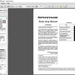 2004 Kia Sportage Body Shop Manual A1FB-EG48A - PDF DOWNLOAD