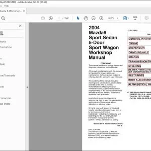 2004 Mazda 6 Sport Sedan 5-Door Sport Wagon Workshop Manual - PDF DOWNLOAD