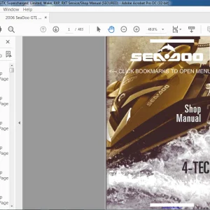 2006 Seadoo 4-Tec Series Shop Manual - PDF DOWNLOAD