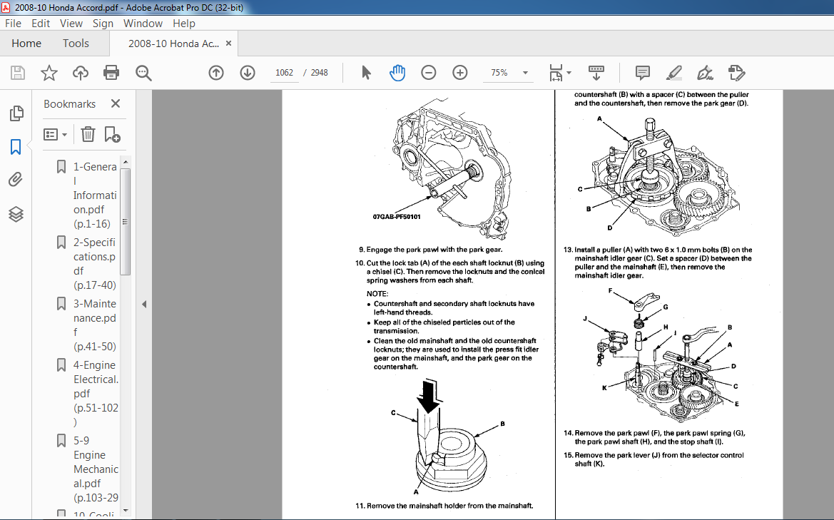 2008-2010 Honda Accord Service Manual - PDF DOWNLOAD - HeyDownloads ...