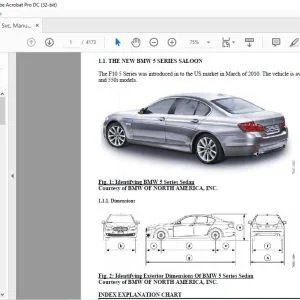 2011-2015 BMW F10 5 Series Service Manual - PDF DOWNLOAD