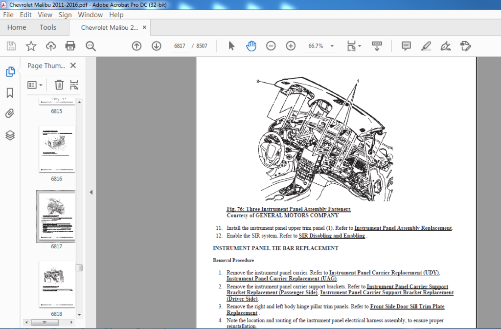 2011-2016 Chevrolet Malibu Service Manual - PDF DOWNLOAD - HeyDownloads ...