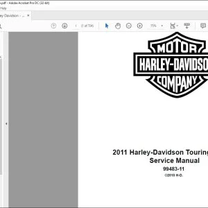 2011 Harley-Davidson Touring Models Service Manual 99483-11 - PDF DOWNLOAD