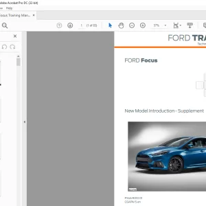2016 Ford Focus RS Training Manual - PDF DOWNLOAD