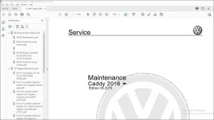 2016 Volkswagen Caddy Complete Service Manual - PDF DOWNLOAD