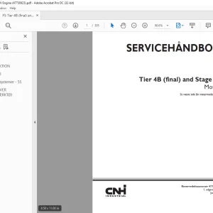 CNH F5 Tier 4B (final) and Stage IV Motor SERVICEHÅNDBOG 47730923 - PDF DOWNLOAD