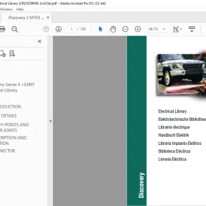 Land Rover Discovery Series II >03MY Electrical Library Manual LRL0529ENG - PDF DOWNLOAD