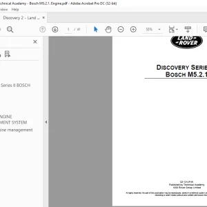 Land Rover Discovery Series II BOSCH M5.2.1 Technical Academy Manual - PDF DOWNLOAD