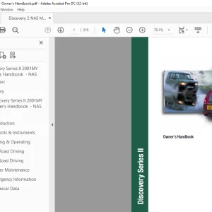 Land Rover Discovery Series II Owner's Handbook Manual LRL0370NAS - PDF DOWNLOAD