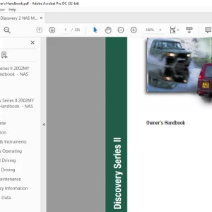 Land Rover Discovery Series II Owner's Handbook Manual LRL0459NAS - PDF DOWNLOAD