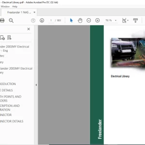 Land Rover Freelander 2003MY Electrical Library Manual LRL 0585ENG - PDF DOWNLOAD