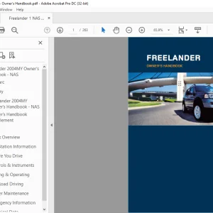 Land Rover Freelander 2004MY Owner's Handbook Manual LRL0672/1 - PDF DOWNLOAD