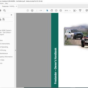 Land Rover Freelander Owner’s Handbook Manual LRL0442ENX - PDF DOWNLOAD
