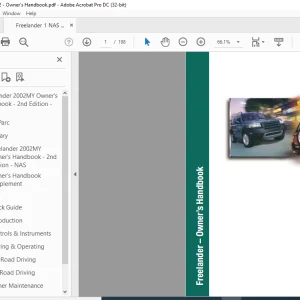 Land Rover Freelander Owner’s Handbook Supplement Manual LRL0442NAS - PDF DOWNLOAD