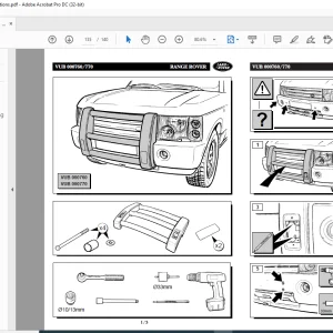 Land Rover Range Rover L322 MY02 Accessory Fitting Instructions Manual CAB 000040XXX - PDF DOWNLOAD