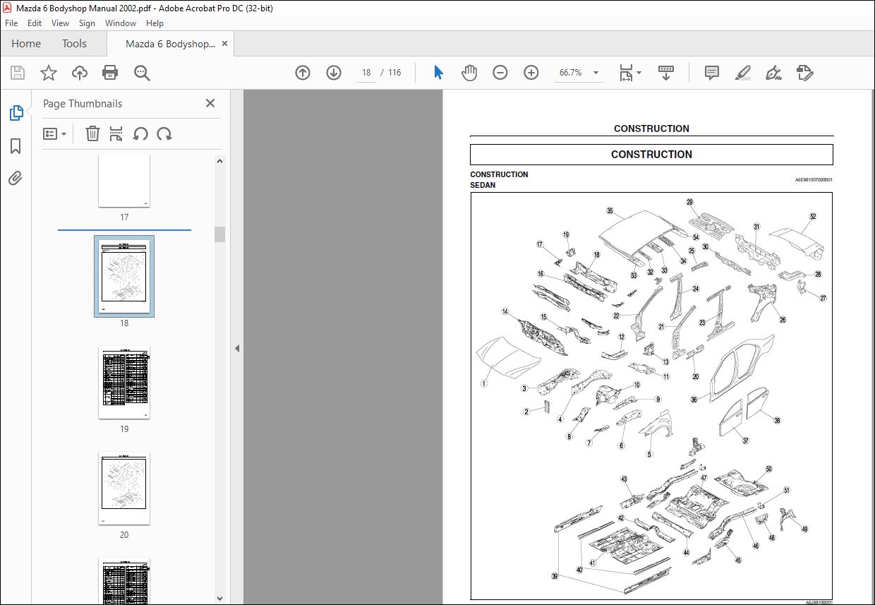 Mazda 6 Bodyshop Manual - PDF DOWNLOAD - HeyDownloads - Manual Downloads