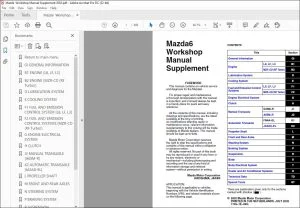 Mazda6 Workshop Manual Supplement - PDF DOWNLOAD