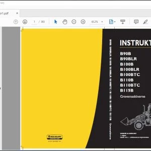 New Holland B90B B90BLR B100B B100BLR B100BTC B110B B110BTC B115B Gravemaskinerne INSTRUKTIONSBOG 84563407 - PDF DOWNLOAD
