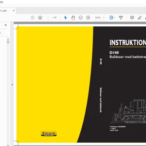 New Holland D180 Bulldozer med bæltetræk INSTRUKTIONSBOG 84266509 - PDF DOWNLOAD