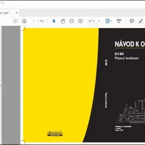 New Holland D180 Spojky (Verze LT/XLT) D180 Power Steering (Verze LT/XLT/LGP) Pásový buldozer Navod k obsluze 84266508 - PDF DOWNLOAD