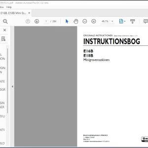 New Holland E16B E18B Minigravemaskinen INSTRUKTIONSBOG 47883521 - PDF DOWNLOAD