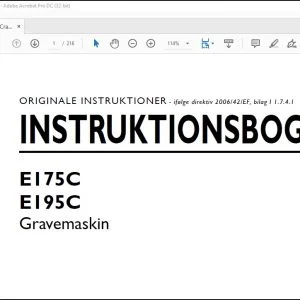 New Holland E175C E195C Gravemaskin INSTRUKTIONSBOG 47512230 - PDF DOWNLOAD