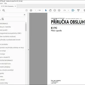 New Holland E17C Malá rypadla PRÍRUCKA OBSLUHY 51698770 - PDF DOWNLOAD