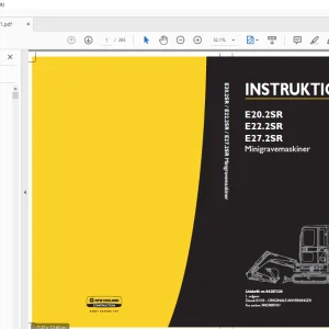 New Holland E20.2SR E22.2SR E27.2SR Minigravemaskiner INSTRUKTIONSBOG 84287320 - PDF DOWNLOAD