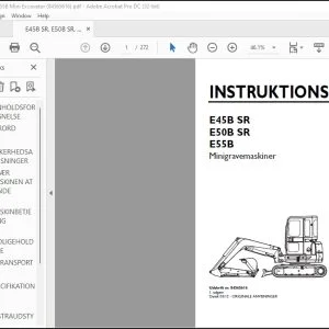 New Holland E45B SR E50B SR E55B Minigravemaskiner INSTRUKTIONSBOG 84565616 - PDF DOWNLOAD