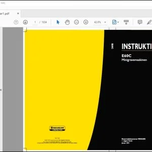 New Holland E60C Minigravemaskinen INSTRUKTIONSBOG 90436282 - PDF DOWNLOAD