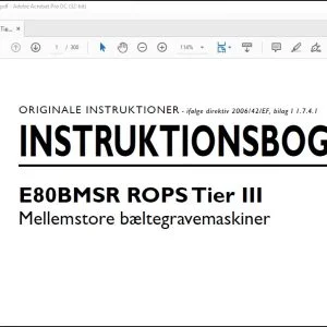 New Holland E80BMSR ROPS Tier III Mellemstore bæltegravemaskiner INSTRUKTIONSBOG 47568521 - PDF DOWNLOAD