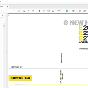 New Holland Kobelco E20.2SR E22.2SR E27.2SR Instruktionsbog 604.21.439.01 - PDF DOWNLOAD
