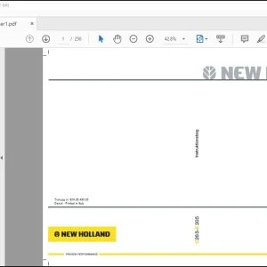 New Holland Kobelco E265-E305 Instruktionsbog 604.35.490.00 - PDF DOWNLOAD