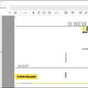 New Holland Kobelco E80MSR Instruktionsbog 604.21.523.00 - PDF DOWNLOAD
