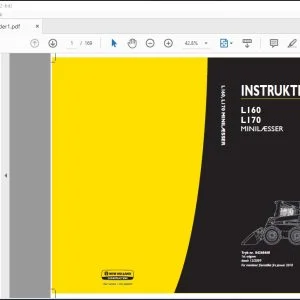 New Holland L160 L170 MINILÆSSER INSTRUKTIONSBOG 84268468 - PDF DOWNLOAD