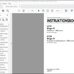 New Holland L234 Stage IV Minilæsser i 200-serien C238 Stage IV Kompakt larvebåndslæsser i 200-serien INSTRUKTIONSBOG 47928687 - PDF DOWNLOAD