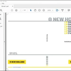 New Holland LM1340-1343-1345 TURBO LM1443-1445-1745 TURBO Instruktionsbog 87681437 - PDF DOWNLOAD