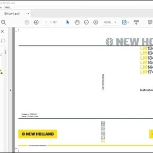 New Holland LM1340 LM1343 LM1345 LM1443 LM1445 LM1745 Teleskoplæsser INSTRUKTIONSBOG 84266482 - PDF DOWNLOAD