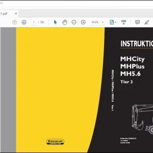 New Holland MHCity MHPlus MH5.6 Tier 3 INSTRUKTIONSBOG 87587937 - PDF DOWNLOAD