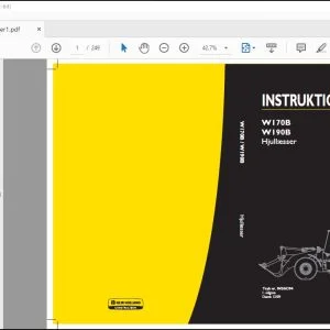 New Holland W170B W190B Hjullæsser INSTRUKTIONSBOG 84266394 - PDF DOWNLOAD