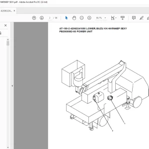 Tadano Crane AT-100-2 42063241000 LOWER,ISUZU KK-NKR66EP 5EXY Spare Parts Catalog Manual - PDF DOWNLOAD