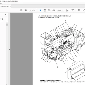 Tadano Crane AT-101-1 42042140100 LOWER,ISUZU KC-NKS66GAV Spare Parts Catalog Manual - PDF DOWNLOAD
