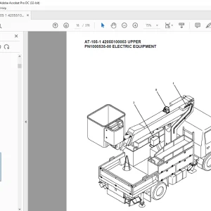 Tadano Crane AT-105-1 42055100003 UPPER Spare Parts Catalog Manual - PDF DOWNLOAD