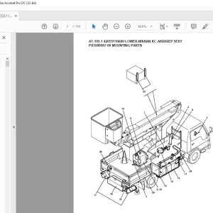Tadano Crane AT-105-1 42055110600 LOWER,NISSAN KC-AKR66EP 5EXY Spare Parts Catalog Manual - PDF DOWNLOAD