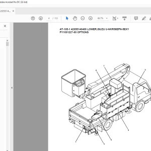 Tadano Crane AT-105-1 42055140400 LOWER ISUZU U-NKR58EPN-5EXY Spare Parts Catalog Manual - PDF DOWNLOAD
